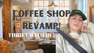 THRIFT with me for a COFFEE SHOP makeover!!