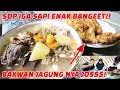 SEDEEEEP! SOP IGA SAPI + BAKWAN JAGUNG!! #BUKABARENG