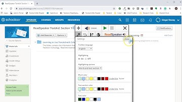 ReadSpeaker  - TextAid Browser Extension Settings