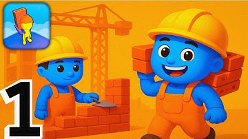 Tower Master: Collect & Build- Gameplay Walkthrough Part 1 - Mega House Project (iOS, Android)