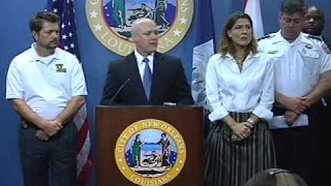 Mayor Landrieu and Commissioner Troy Hebert announ...