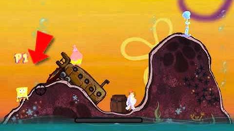 SpongeBob Truth or Square Unused Gameplay Footage Worms Stage