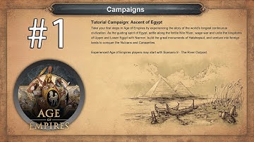 Age of Empires: DE - Ascent of Egypt Campaign WALKTHROUGH Part 1 [FULLGAME]