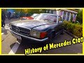 Classic Germany Cars Mercedes-Benz 350 SLC Coupe from the 1970s. History of Mercedes C107