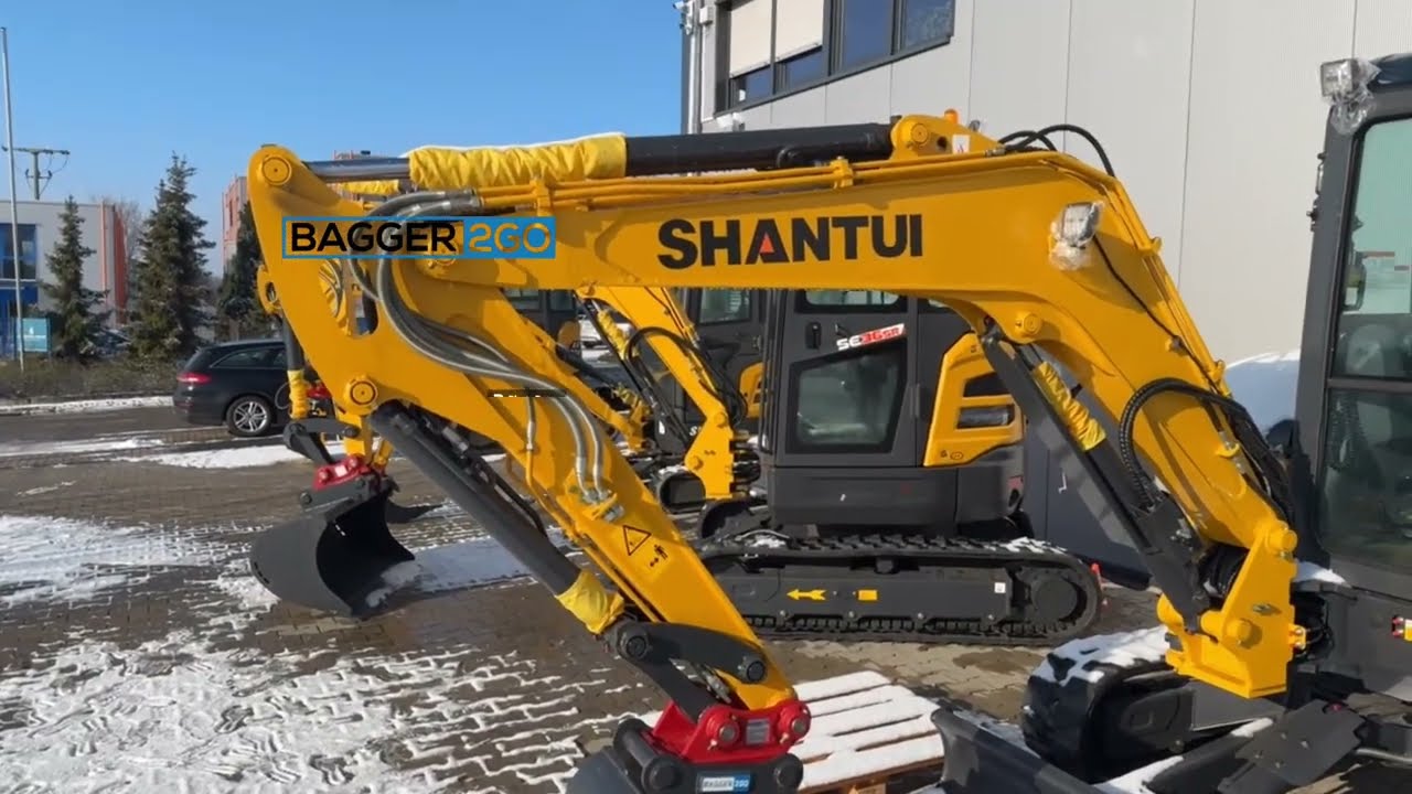 NEU Minibagger Shantui SE36SR 3,8t greift an ; Sany SY35U / Sunward SWE 35UF /  ViO38-6