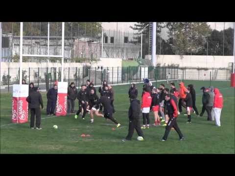 სარაგბო უნარები_ ბურთის მიღება/გაშვება