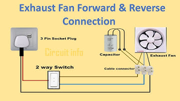 Exhaust Fan Forward & Reverse  Connection / 2way Switch @CircuitInfo