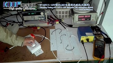 Flicker free dimmable LED driver dimming test video show-0-10V dimmable