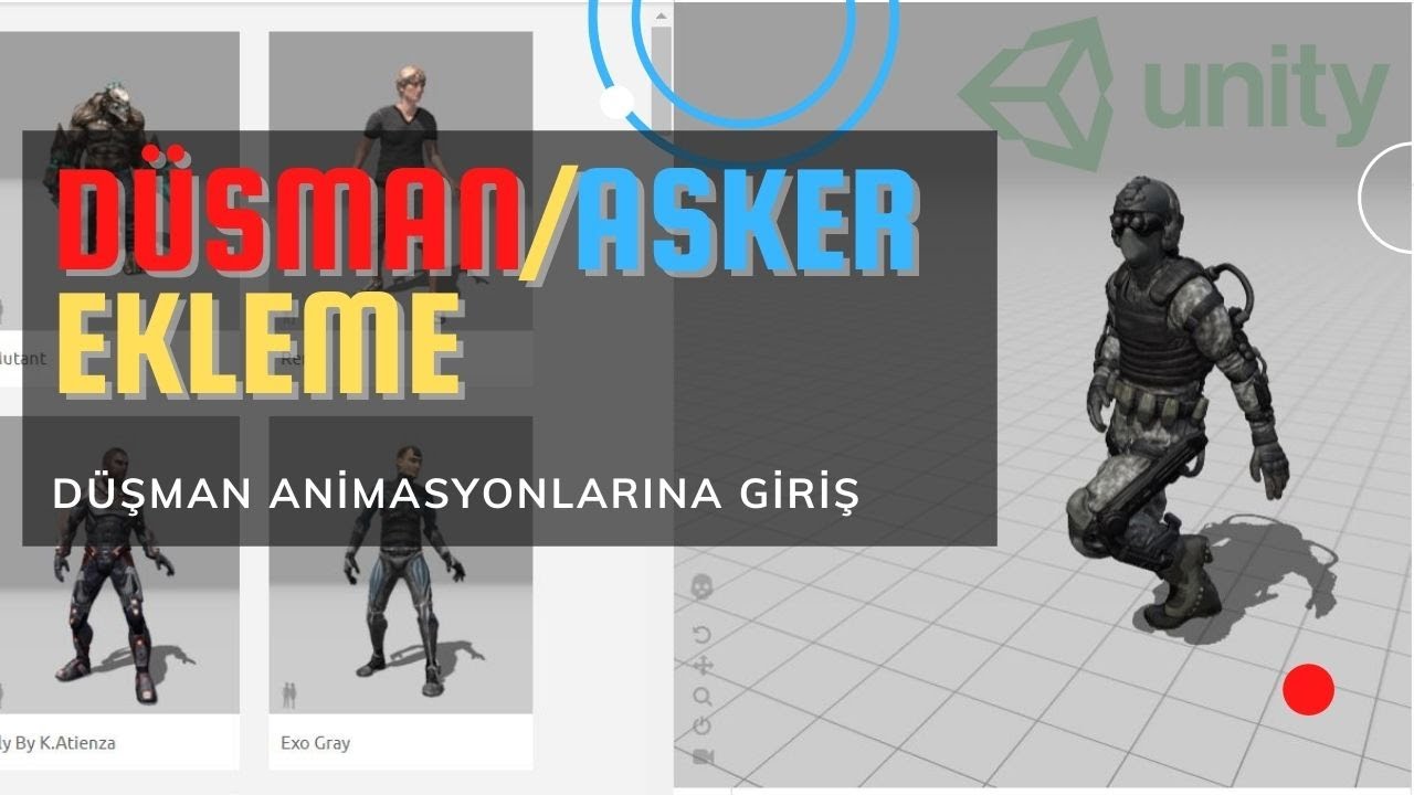 Unity Dersleri 14   Düşman Ekleme  - unity oyun yapımı dersleri