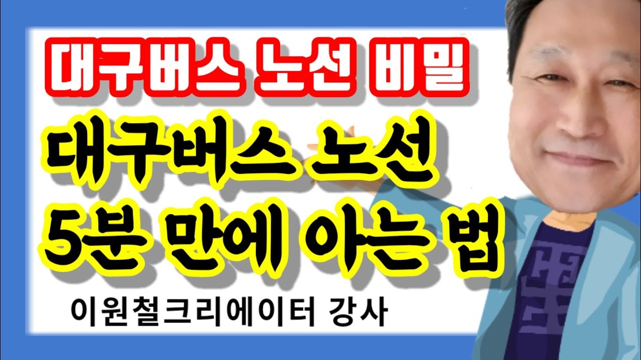 대구 버스노선 비밀, 5분 만에 노선 알기