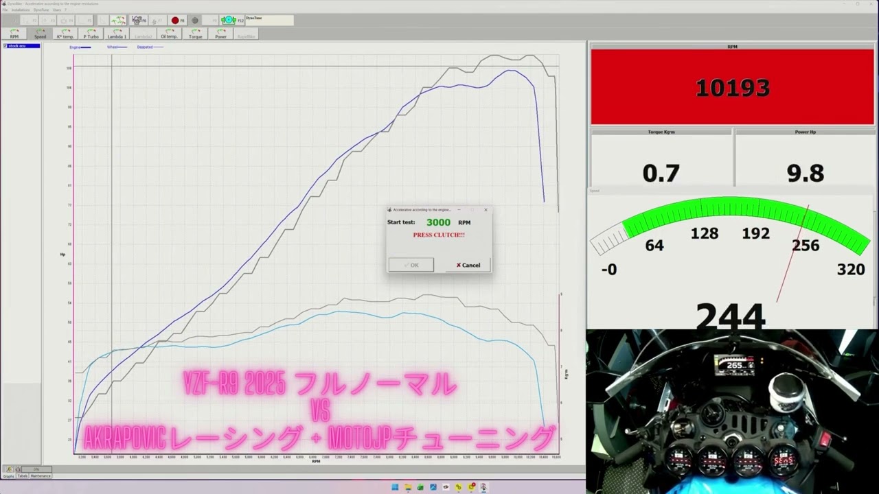 YZF-R9 2025 AKRAPOVICレーシング パワーチェック - YouTube