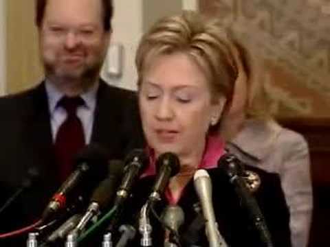Hillary Clinton speaking in support of video game censorship (2006)