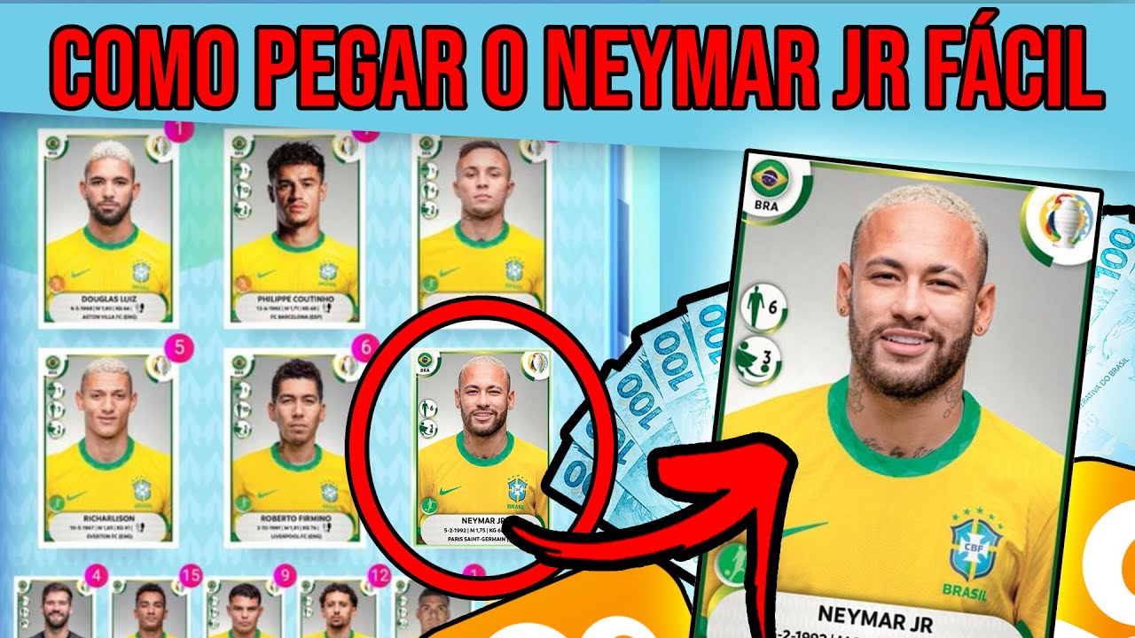 COMO PEGAR A FIGURINHA DO NEYMAR JR NO KWAI e FIGURINHA DO CASEMIRO - Como Ganhar Dinheiro no Kwai