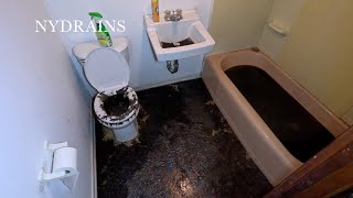 Clogged Drain #220 by NYDRAINS - The Original 49.95 Any Sewer or Drain 41,762 views 2 months ago 6 minutes, 21 seconds