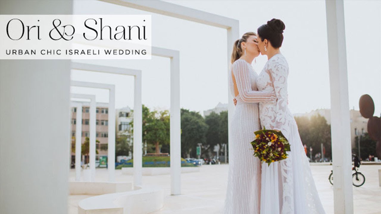 Ori and Shani Lesbian Jewish wedding from Tel Aviv, Israel photo