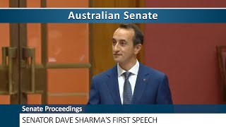 Senate Proceedings - Senator Dave Sharma's First Speech