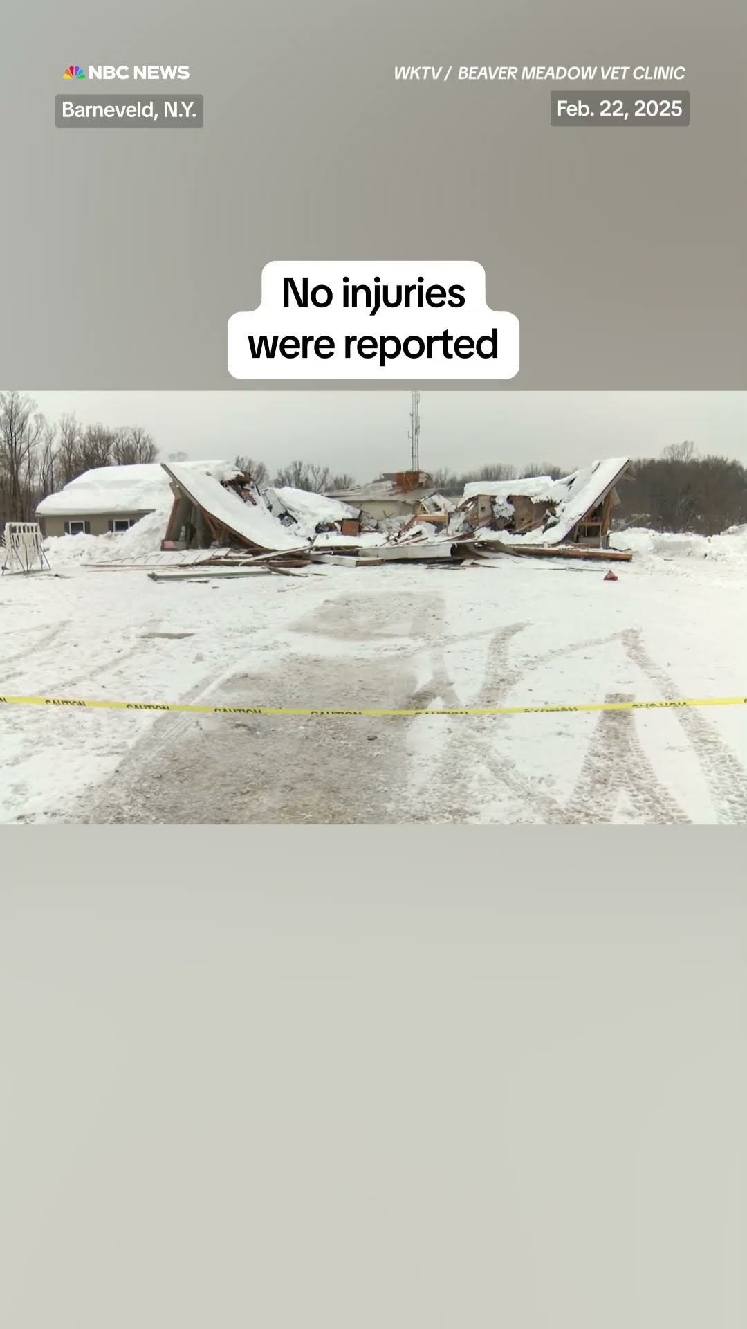 N.Y. firehouse collapses under weight of heavy snow