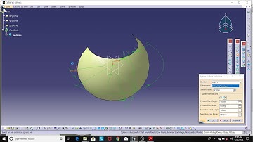 23. Wireframe and Surface Tutorial Catia V5: Creating Spherical Surfaces