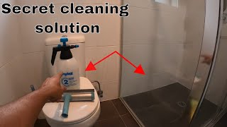 How to clean a glass shower screen - Secret cleaning solution