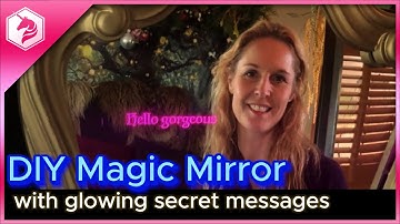 DIY Magic Mirror with Glowing Secret Messages #adafruit #wled