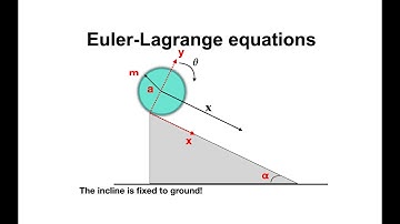 A disc rolling down an incline without slipping - by Lagrangian mechanics