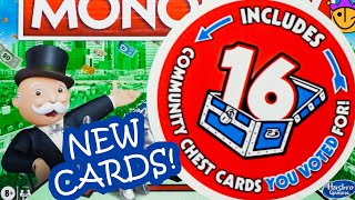 NEW Community Chest Cards! Updated Monopoly Cards, Tokens Review and Comparison to OLD Cards.