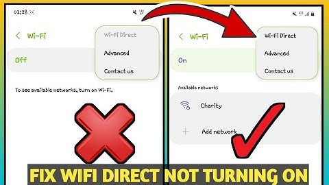 How To Fix WiFi Direct Problem Not Turning On Samsung