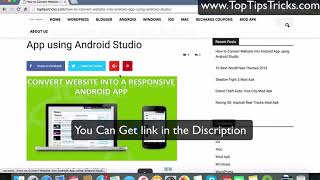 How to Convert Website into Android App using Android Studio screenshot 2