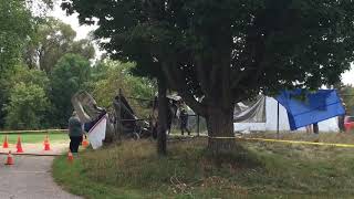 Scene of Whitehall plane crash on Sept. 9, 2019.