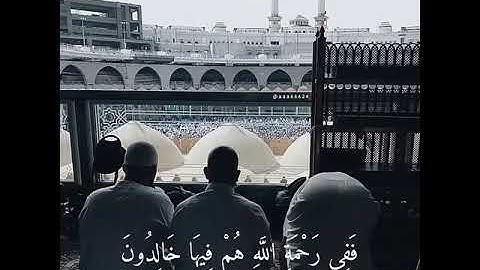 تلاوة خاشعة (وَأَمَّا الَّذِينَ ابْيَضَّتْ وُجُوهُهُمْ فَفِي رَحْمَةِ اللَّهِ هُمْ فِيهَا خَالِدُون