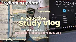 🎧 PRODUCTIVE STUDY VLOG: i tried to study for 6 HOURS!!