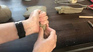 Pinch: making a spout for a teapot (2 ways)