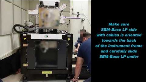 TMC SEM-Base LP Installation Under a Scanning Electron Microscope
