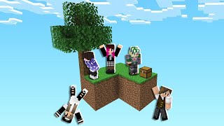 COLOQUEI 5 YOUTUBERS PARA TENTAREM SOBREVIVER NUMA ILHA SKYBLOCK!