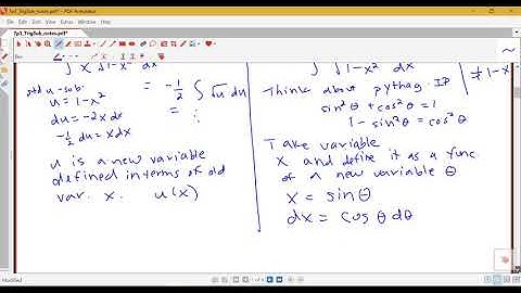 Introduction to Trig Substitution (Section 7.3, part 1)