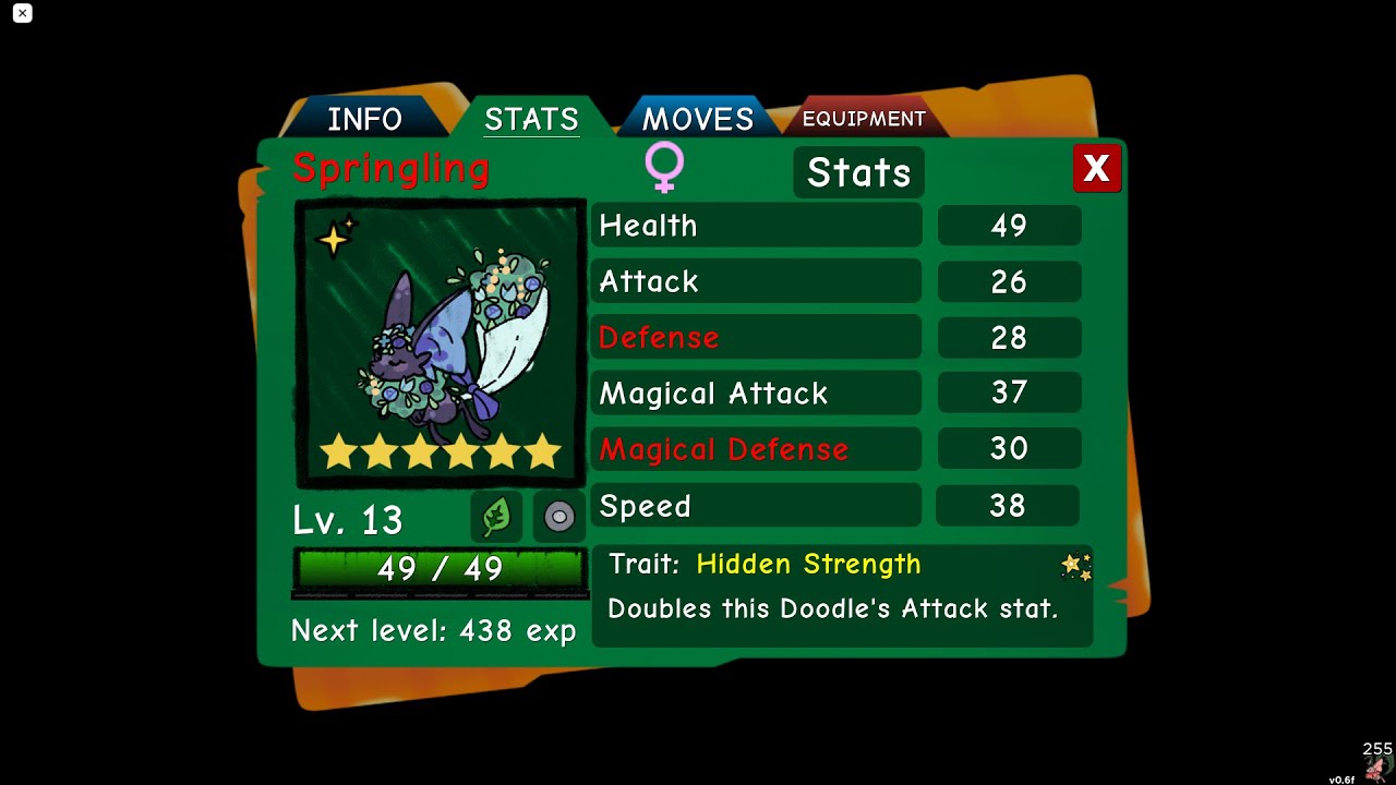 Springling I found a Misprint 6* Hidden Trait Valentines Springling in Roblox ...