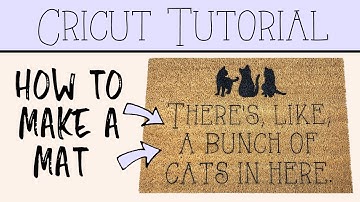 Cricut Tutorial: How to Make your own Personalized Door Mat with your Cricut!