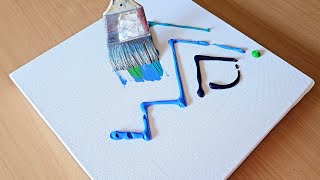 Easy Acrylic Painting Technique / Step By Step / Simple and Colorful Abstract Painting