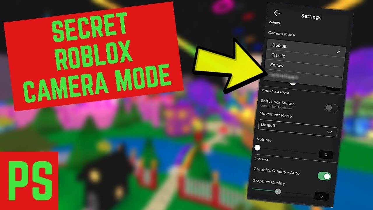 Secret Roblox Camera Mode! Roblox New Menu CameraToggle Setting! 