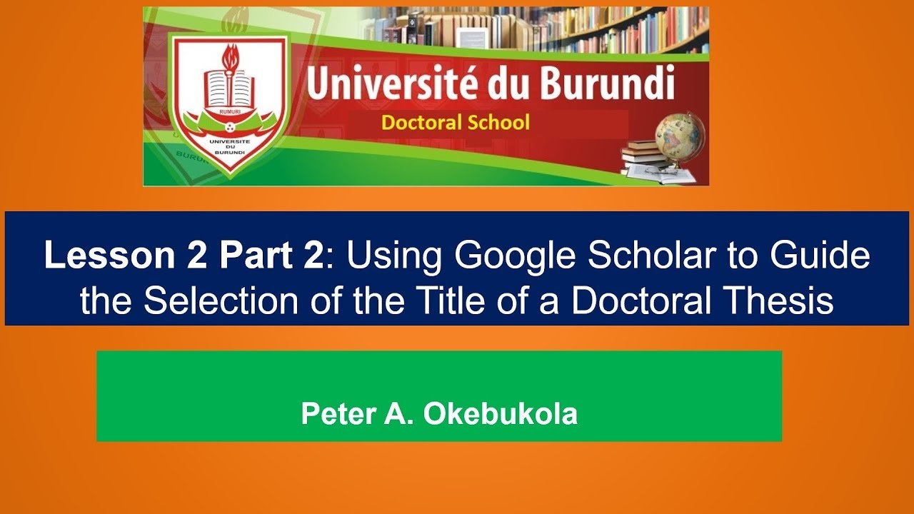 google scholar thesis title
