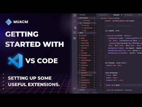 Getting started with VS code and setting up some useful extensions.