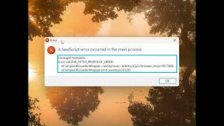 Nameless windows error messages
