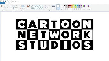 How to draw the Cartoon Network Studios 1997 logo using MS Paint | How to draw on your computer