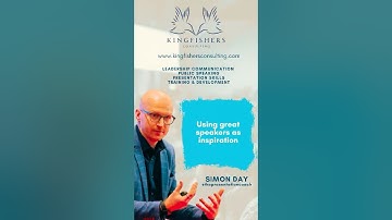 Using Great Public Speakers as Inspiration | Presentation Skills | Simon Day | @thepresentationcoach