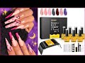 BURANO Gel Starter Kit Review Tutorial + Makartt Clear Polygel Extensions XXL Coffin & Stiletto