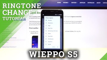 How to Set Up Ringtone Sound on WIEPPO S5