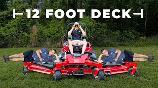 Testing the MASSIVE 144 inch TORO Lawn Mower  Cut Review & Features