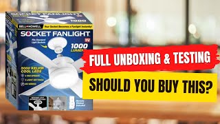 As Seen On TV Socket Fan Light Full Review