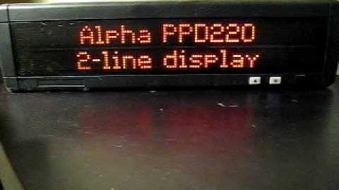 Alpha PPD220 LED Sign Display from Adaptive Micro Systems