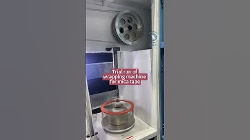 Trial run of wrapping machine for mica tape. #machine  #cable #factory #manufacturing #strand